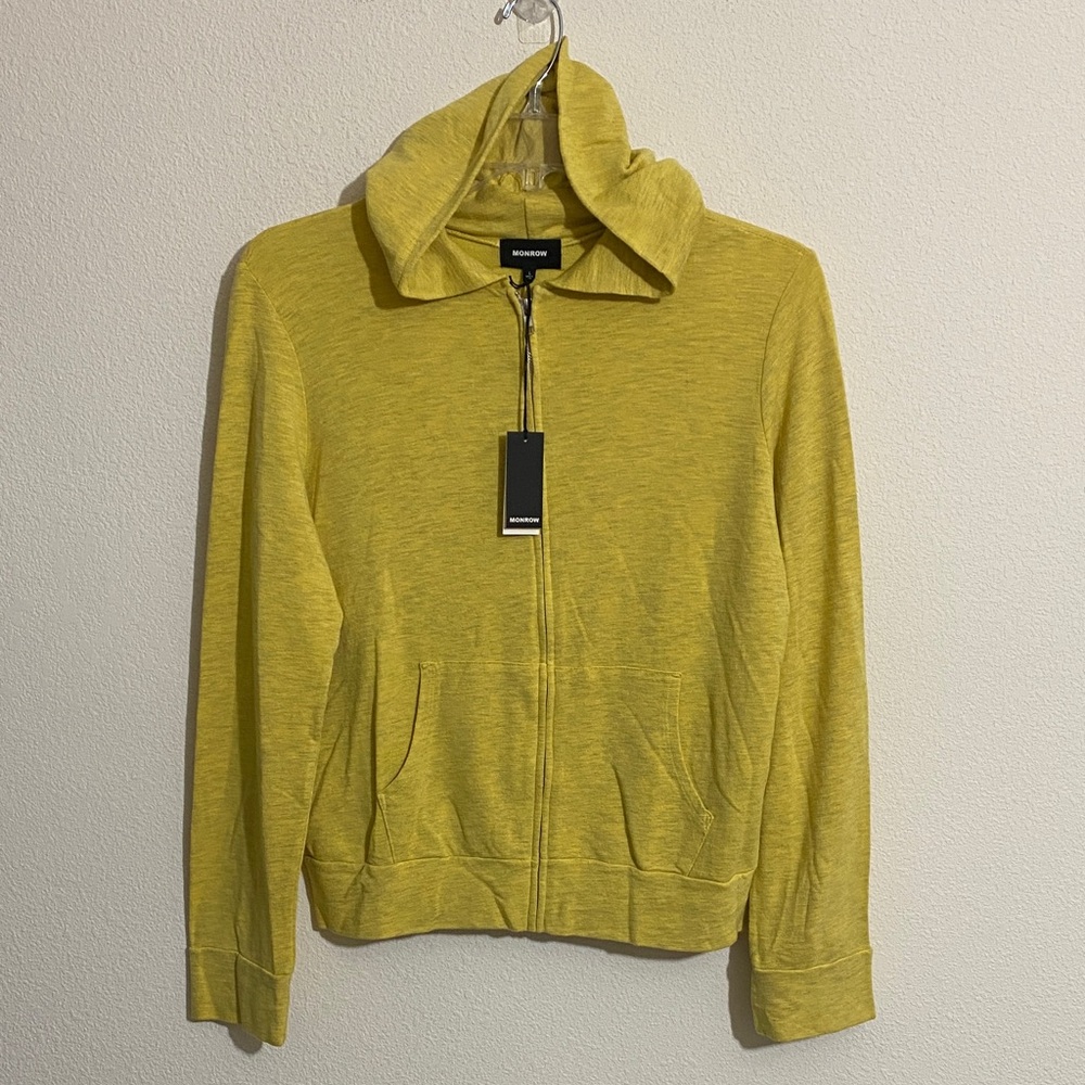 MONROW Relaxed-Fit Softfleece Zip Up Hoody Women's Size L